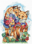 Komplektas siuvinėjimui kryželiu &bdquo;Vestuvių nuotrauka&ldquo; &mdash; Aida 16, 20&times;27 cm