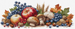 Luca‑S siuvinėjimo komplektas kryželiu &bdquo;Rudeninis derlius&ldquo;, 57 &times; 21,5 cm