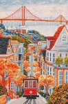 Siuvinėjimo kryželiu rinkinys &bdquo;San Fransiskas&ldquo; 17,5 x 26 cm