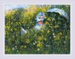 Siuvinėjimo rinkinys Riolis 1850 Pievoje pagal C. Monet paveikslą