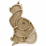 Skaidrus karolių organizatorius siuvinėjimui, 11,5 &times; 18 cm