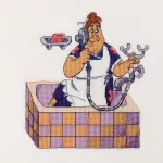 Siuvinėjimo kryželiu rinkinys &bdquo;Panelė Bok&ldquo; 18 x 16,5 cm