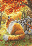 Siuvinėjimo rinkinys A Friend for Little Fox 27x19cm SLETIL8061