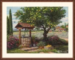 Siuvinėjimo kryželiu rinkinys &bdquo;Po citrinmedžiu&ldquo; 39,5 x 30 cm
