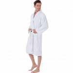 Medvilninis chalatas ROBE, unisex modelis