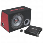 Ground Zero GZ BASS KIT 12.300XL, 300W automobilinė žemų dažnių garso kolonėlė su garso stiprintuvu