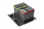 &Scaron;iuk&scaron;liadėžė pastatoma į stalčių (3 kibirų) 1x15L+2x7L