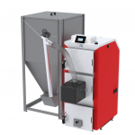 Granulinis katilas DrewKo Hybrid 12 kW su EASY ROT degikliu