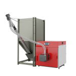 Granulinis katilas SlimKo 20 kW be &scaron;oninio rezervuaro granulėms