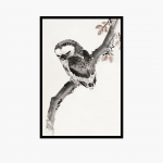 Plakatas Japoninė pelėda K. Hokusai