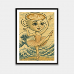 Plakatas Ballerina Cappuccina III