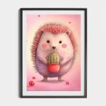 Plakatas vaikams Ežiukas