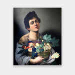 Drobė Berniukas su vaisių krep&scaron;iu Caravaggio