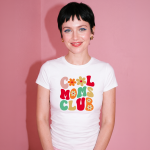 Moteri&scaron;ki mar&scaron;kinėliai COOL MOMS CLUB, balti liemenuoti