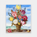 Drobė Gėlių puok&scaron;tė A. Bosschaert