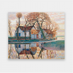 Drobė Ferma netoli Duivendrechto p. Mondrian