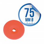 Liquid Elements Raudonas Kietas Poliravimo Padas &ndash; Centriforce V2, 75 mm