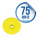 Liquid Elements Geltonas Vidutinio Kietumo Poliravimo Padas &ndash; Centriforce V2, 75 mm