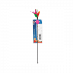 Happet lazdelė su plunksnomis ir kamuoliuku žaislas katėms