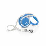 Flexi New Comfort Tape juostinis, žydras pavadėlis &scaron;unims, XS, 3 m