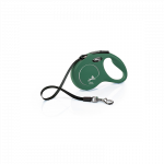 Flexi Classic Tape juostinis, alyvuogių spalvos pavadėlis &scaron;unims, S, 5 m