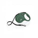 Flexi Classic Tape juostinis, alyvuogių spalvos pavadėlis &scaron;unims, M, 5 m