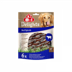 8in1 Delights jautienos spiralės skanėstai &scaron;unims, 6 vnt.