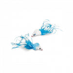 Nobby pliu&scaron;inė pelė su plunksnomis katėms