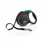 Flexi Black Design juostinis, mėlynas pavadėlis &scaron;unims, L, 5 m