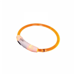 Nobby Visible oranžinis, &scaron;viečiantis antkaklis &scaron;unims, S, 35 cm