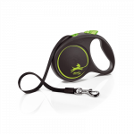 Flexi Black Design juostinis, žalias pavadėlis &scaron;unims, L, 5 m