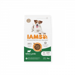 IAMS sausas maistas mažų, vidutinių veislių &scaron;unims su ėriena, 3 kg