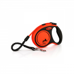 Flexi Xtreme juostinis, oranžinis pavadėlis &scaron;unims, S, 5 m