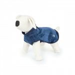 Happet mėlynas, mikropluo&scaron;to paltukas &scaron;uniui, 25 cm