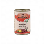 LandFleisch &scaron;unų konservai su jautiena ir ryžiais, 400 g