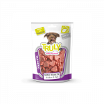 Truly Mini Hearts skanėstai &scaron;unims su vi&scaron;tiena ir žuvimi, 85 g
