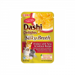 Ciao Dashi Delights &scaron;ilkinis tuno ir la&scaron;i&scaron;ų sultinys katėms, 40 g