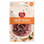 HAP Meat Fancy antienos kubeliai skanėstai &scaron;unims, 100 g