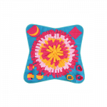 Nobleza sulankstomas galvosūkių kilimėlis augintiniams, 70x70 cm