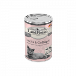 LandFleisch konservai katėms su la&scaron;i&scaron;a ir pauk&scaron;tiena, 400 g