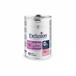 Exclusion Hypoallergenic konservai &scaron;uniukams su kiauliena ir žirniais, 400 g