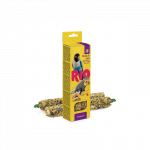 RIO Sticks skanėstai su medumi ir rie&scaron;utais ilgauodegėms papūgoms, 2x40 g