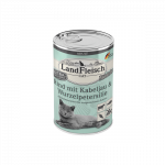 LandFleisch konservai katėms su jautiena ir menkių mėsa, 400 g