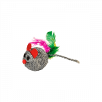 Happet pelė su plunksnomis žaislas katėms