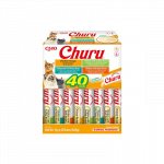 Churu kreminių skanėstų rinkinys su vi&scaron;tiena katėms, 40 vnt.