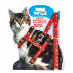 Happet raudonas pavadėlis ir petne&scaron;os katėms