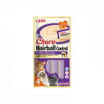 Churu Hairball Control kreminis skanėstas su tunu katėms, 4 vnt.