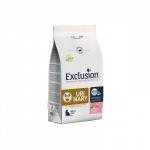 Exclusion Urinary maistas katėms su kiauliena, žirniais, ryžiais, 1,5 kg
