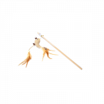 Nobleza lazdelė su pauk&scaron;čiu ir katžole žaislas katėms, 40 cm