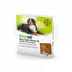 Drontal Dog Flavour XL tabletės nuo kirminų didelių veislių &scaron;unims, 1 tabl.